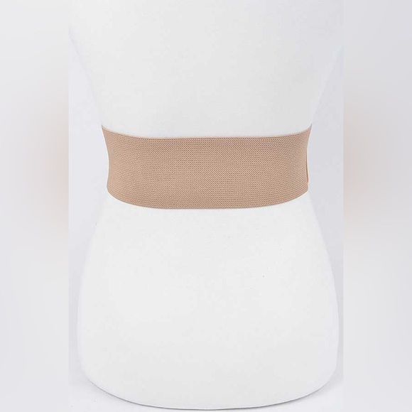 Gold Metal Wide Waist Adjustable Statement Belt main image 4